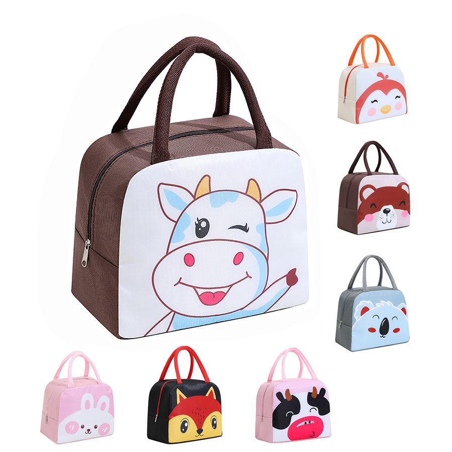 Мультяшный персонализированный милый Ланч-бокс, Термоизолированный Ланч-бокс, сумка-тоут, Портативная сумка для ланча для школы, детей