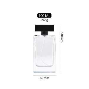 Chứng Khoán Sẵn Sàng Sang Trọng Nước Hoa Chai Chất Lượng Cao Hình Chữ Nhật Tùy Chỉnh Màu Sắc Nước Hoa Chai 100Ml Chai Nước Hoa Với Màu Đen Mũ - Product Image 6