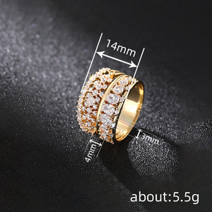 Anello Geometrico Multi-Linea per Donne, Elegante Gioiello da Dito per Matrimonio - Product Image 5