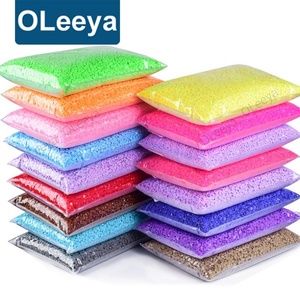 OLeeya Vente en gros Strass en résine gelée opaque solide 3 mm 4 mm 5 mm Strass en résine gelée non thermocollants à dos plat pour artisanat DIY - Product Image 1