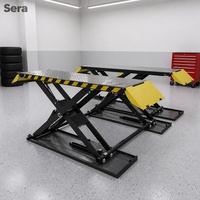Sera Portable 3000kg/3500kg/4000kg Pont élévateur à ciseaux pour voitures à levée moyenne 1.2m/1.4m Cylindre hydraulique 110v/220v/380v Modèle pour garage domestique YD-A2