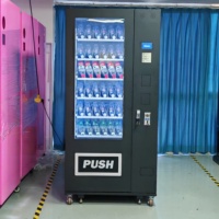 Distributeur automatique de boissons et d'aliments en métal ZhongXin avec fonction SDK, utilisation en extérieur pour aliments et boissons, capacité de 300 à 600