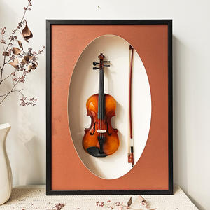 Cadre minimaliste pour <span class=keywords><strong>violon</strong></span>, en panneau de densité épaissi, cadre creux, matériel musical, peinture <span class=keywords><strong>d</strong></span>écorative, cadre 3D, chambre <span class=keywords><strong>d</strong></span>'enfant - Product Image 2