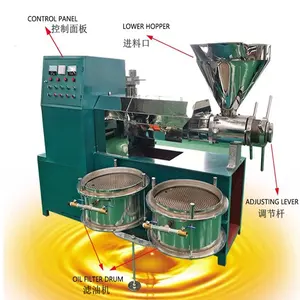 Máquina de prensa de aceite de girasol 6yl-130 máquina de aceite de aguacate prensado con motor diésel