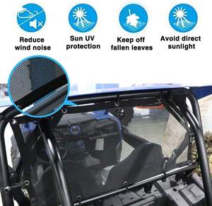 Kit de Protección de Malla para Puerta de Coche ATV UTV, Color Negro, para Polaris RZR 15-18, Accesorios - Product Image 6