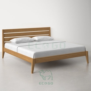 Base del telaio del <span class=keywords><strong>letto</strong></span> di bambù in legno massiccio piattaforma <span class=keywords><strong>letto</strong></span> con testiera senza scatola molla necessaria, supporto a doghe in legno - Product Image 5