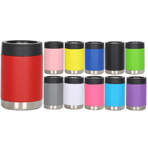 Direkt vom Hersteller: Maßgefertigte Pulverbeschichtete 12oz Edelstahl Doppelwandige Isolierte Vakuum-Dosenkühler Bierhalter Reisebecher - Product Image 2