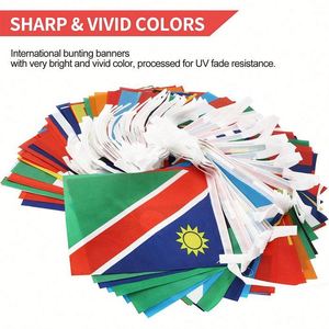 Wholesale Hot Sales Mozambique Mozambican Bunting String <b>Flag</b> 5.5'' X 8'' Hot Trimming for National Campaign Decoration - Product Image 6