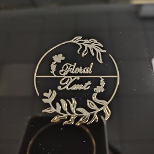 Vente d'usine : Étiquette métallique en nickel de haute qualité pour flacon de parfum, cosmétique, autocollant imperméable pour bougie, étiquette de luxe pour sac à main - Product Image 5