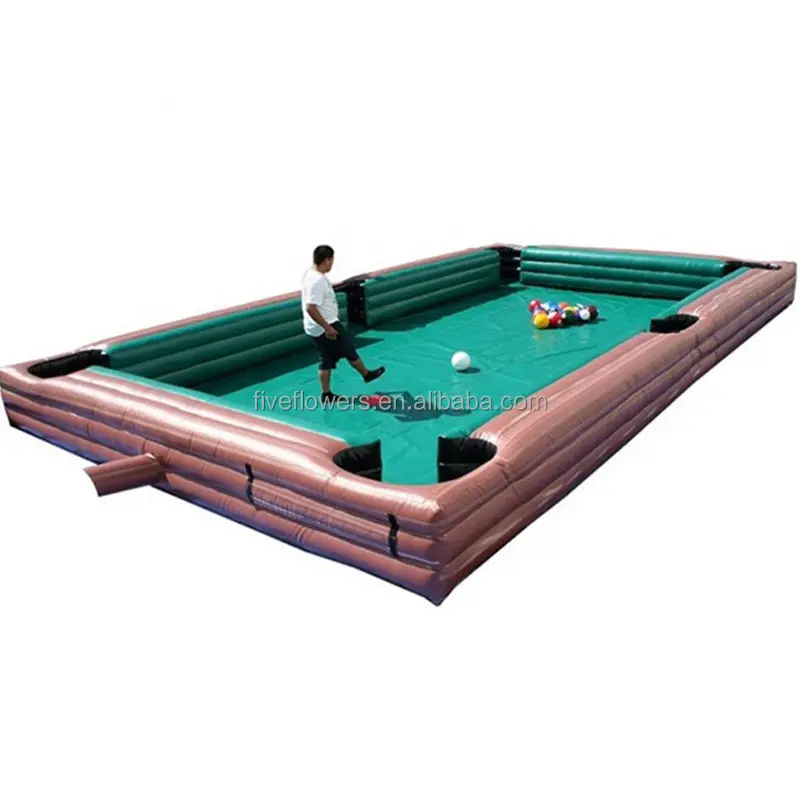 Jeu de sport interactif géant table de volley-ball humain billard gonflable