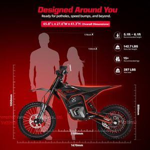 วาลตินซู อีเอ็ม5 โปร มอเตอร์กลาง 5600 วัตต์ จักรยานไฟฟ้าวิบากสำหรับทุกพื้นที่ ความเร็ว 80 กม./ชม. โมโตครอส - Product Image 5