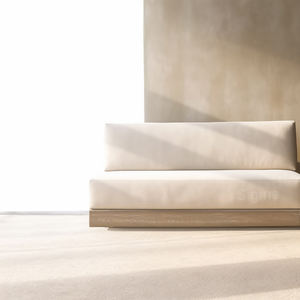 Ensemble de meubles de salon en bois pour patio extérieur au design moderne Ensemble de canapés de jardin en bois massif de haut niveau en teck - Product Image 5