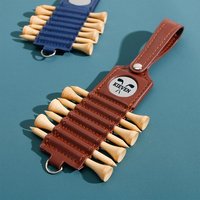 Sac de golf en cuir avec nom pour hommes, élégant et personnalisé, porte-balle et t-shirt de golf, mini sac à outils et porte-clés de golf