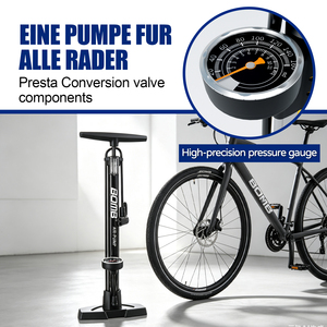 Pompe à air pour vélo BOMO 160 PSI haute pression avec manomètre précis pour VTT, Fat Bike, vélo de route, voiture - Product Image 5