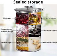 Nouveau Fermenteur en Acier Inoxydable 316L Recyclable de 20L, Cuve de Fermentation sous Pression pour Brassage Domestique d'Alcool/Vin/Jus, Équipé EU/ISO