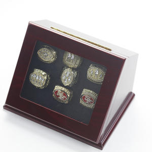 2024 Nieuwe Aanwinsten San Francisco <span class=keywords><strong>49ers</strong></span> 7-delige Set Kampioenschap <span class=keywords><strong>Ring</strong></span> Set Hip Hop Mode Hot Selling <span class=keywords><strong>Ring</strong></span> - Product Image 6