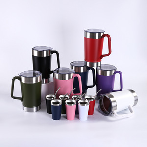 Vasos Térmicos Ecológicos de Acero Inoxidable de 1900 ml, Diseño Moderno, Doble Capa, Aislamiento Térmico de 6 a 12 Horas, con Asa y Pajita para Viaje - Product Image 3