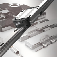 Rail de guidage linéaire pour machine CNC LMG 20mm 25mm 30mm, haute précision, faible bruit, haute vitesse, en acier pour roulements, chariot à bride marque CSK, OEM