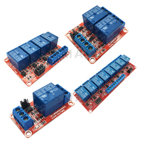 Module relais 1 2 4 6 8 canaux DC 5V 12V 24V avec optocoupleur / Déclenchement haut et bas niveau pour Raspberry Pi
