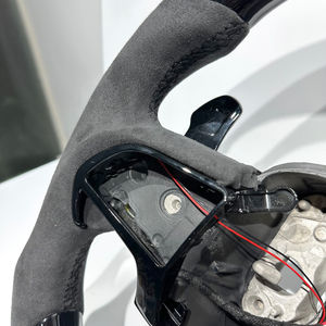 Volant sport noir brillant en Alcantara avec LED, vente directe d'usine, pour Dodge <span class=keywords><strong>Challenger</strong></span> Charger <span class=keywords><strong>RT</strong></span> Durango SRT - Product Image 5