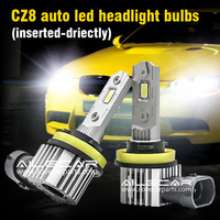 AILECAR CZ8 H11 Phares LED Haute Puissance et Haute Luminosité, Remplacement pour Lampe Halogène Originale, Fonction Étanche Incluse
