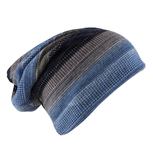 Bonnet unisexe d'hiver chaud pour l'extérieur, personnalisé, à rayures, avec protection des oreilles, idéal pour le cyclisme – Modèle courant du fabricant - Product Image 2