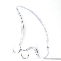 Planche de massage facial double perles Gua Sha, Gadget de beauté, Yoga du visage, Lifting du visage, Transparent
