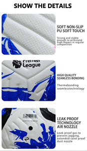 Pallone da Calcio Professionale Taglia 5 di Alta Qualità, Senza Cuciture, Logo Personalizzato, Resistente, in PU, Impermeabile, per Adulti - Product Image 4