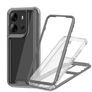 GSCASE Manufacture Couverture arrière du téléphone 360 Transparent Clear Cell Phone Case For tecno spark 20 <span class=keywords><strong>pro</strong></span> plus - Product Image 2