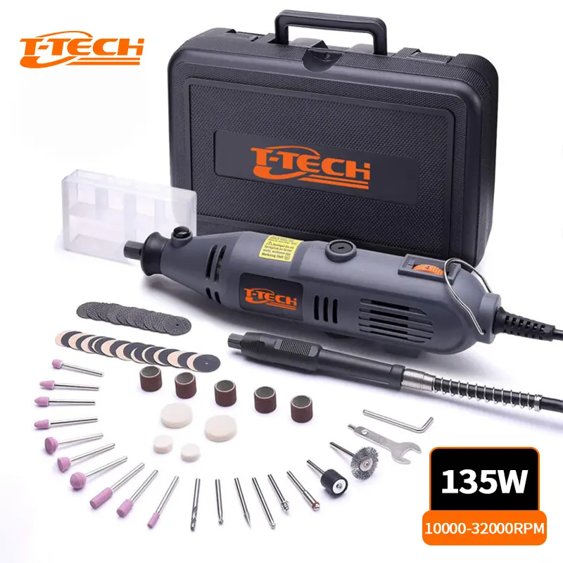 High Power 135W Mini Drill Engraving Pen Mini Rotary Die Grinder Accessories Tool Set