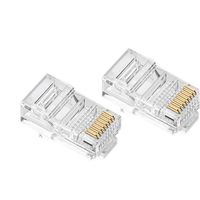 Connecteurs RJ45 8P8C de la meilleure marque, fiches Ethernet Cat5/Cat6 avec contacts plaqués or et boîtier PC haute résistance - Prix usine