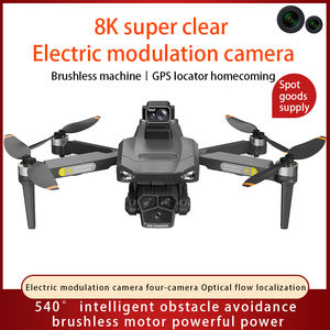 Mini <span class=keywords><strong>drone</strong></span> RC professionnel avec deux caméras 4K pliables Quadricoptère 1 km avec rétroéclairage LED Télécommande pour la pêche Application - Product Image 4