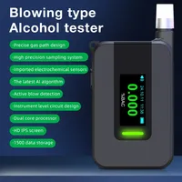 Éthylotest électrochimique de haute précision à piles pour la détection de la conduite en état d'ébriété, conforme aux normes nationales