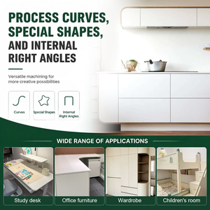 Máquina Automática para Enchapar Cantos Curvos en MDF, PVC, ABS, Madera, Chapa <span class=keywords><strong>de</strong></span> Madera, Puertas <span class=keywords><strong>de</strong></span> Armarios y Paneles <span class=keywords><strong>de</strong></span> Melamina - Product Image 3