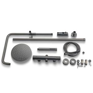 دش فاخر على قمة الأمطار + مجموعات SUS304 خلاط ترموستاتي نحاسي مركب على صنبور دش - Product Image 5