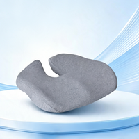 Cojín de asiento de oficina Horn de espuma viscoelástica para belleza de cadera y glúteos, protección lumbar para sentarse por largos períodos, cojines de asiento de espuma viscoelástica para hemorroides