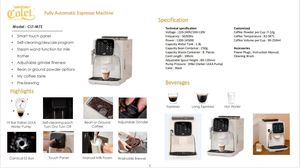 Cafetera Automática PANCERKA, Gran Oferta, Bomba de 19 Bares, Estilo Francés, para Hogares y Hoteles, Sistema de Preparación para Dos Tazas, M7Z - Product Image 1
