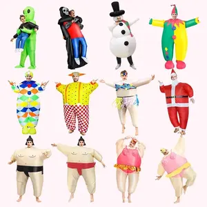 Inflatable đầy đủ cơ thể Jumpsuit cosplay trang phục Halloween Vui ưa thích ăn mặc thổi lên bên đồ chơi Lạm Phát phù hợp với trang phục bơm hơi