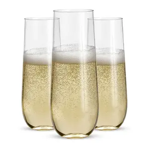 热卖Tritan SK塑料红酒高脚杯不含双酚a香槟使用生产香槟杯