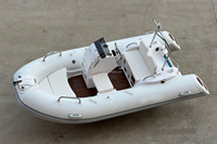 Bateau de pêche gonflable à rames en fibre de verre CE Small 330 Rib avec moteur hors-bord à vendre