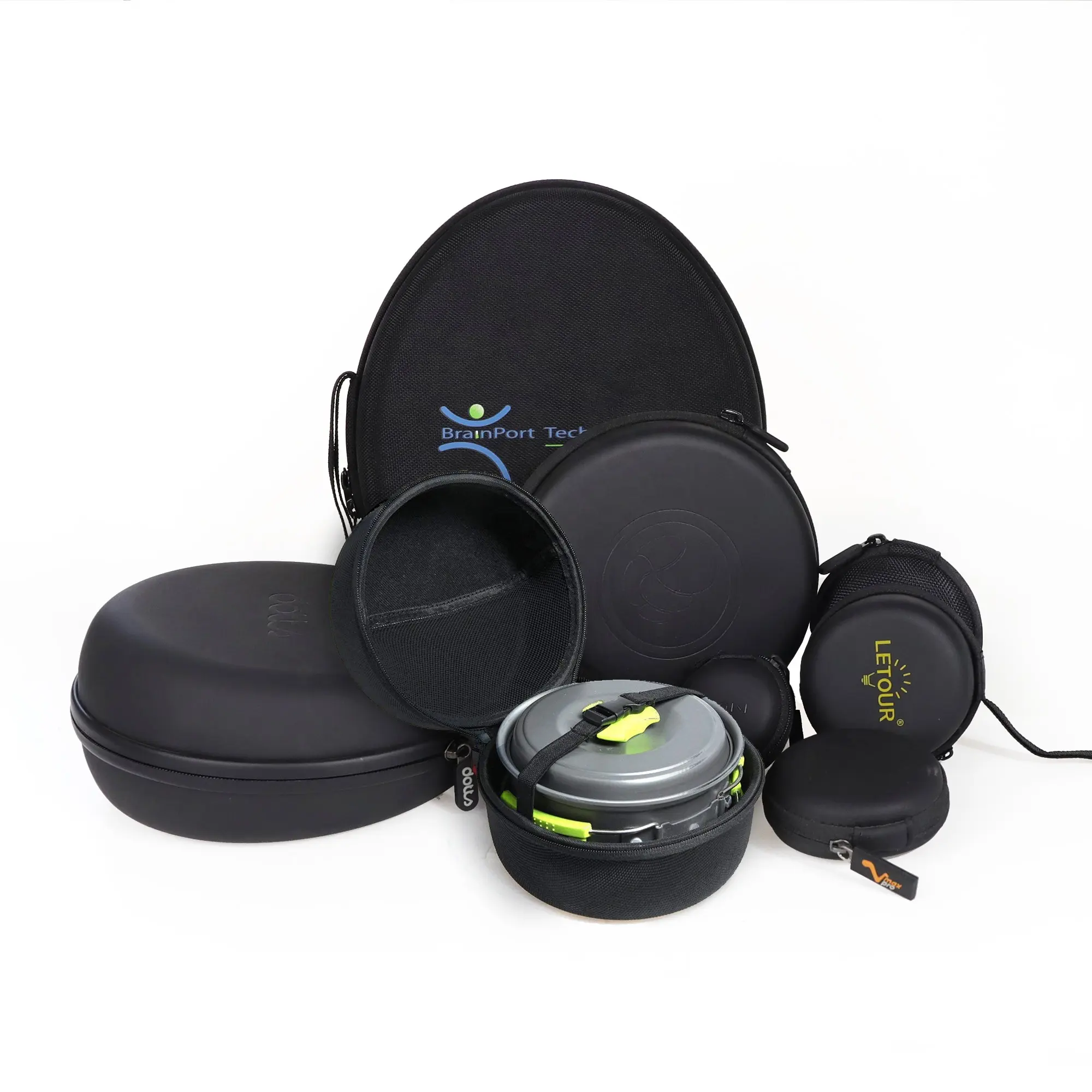 Kunden spezifische Outdoor EVA Pot Travel Case Aufbewahrung tasche für Camping Kochgeschirr Mess Kit