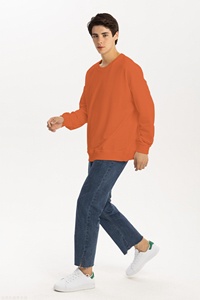 เสื้อฮู้ดดี้แบบเรียบง่าย ส่งเร็ว เสื้อสเวตเชิ้ตคอกลมทรงโอเวอร์ไซส์ - Product Image 4