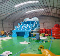 Parc aquatique gonflable sur le thème des pieuvres, toboggan aquatique en PVC durable, aire de jeux aquatique pour enfants et adultes, utilisation en intérieur et en extérieur