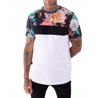 T-shirts personnalisés pour hommes en sublimation, 100% polyester, impression numérique, sportifs, respirants, manches courtes, blancs