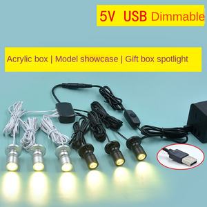 ตู้โชว์รุ่นหรี่แสงได้1W,สปอตไลท์ขนาดเล็กมินิเคาน์เตอร์ตู้ไวน์มือถือเคสจัดแสดงนิทรรศการ USB สปอตไลท์ - Product Image 3