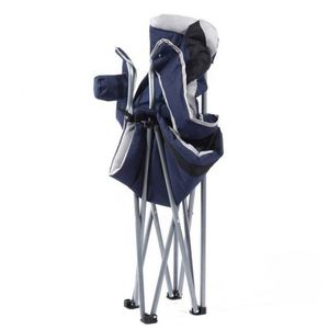 Chaise de camping portable personnalisée, design pliable robuste, dossier haut rembourré avec porte-gobelet et sac de transport - Product Image 2