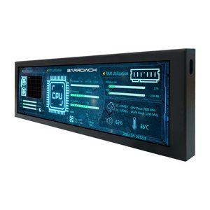 Monitor LCD Portátil de 8.8 Pulgadas con Pantalla LCD de Barra Estirada, 1920x480, con Tema Integrado para Monitoreo de Temperatura de <span class=keywords><strong>PC</strong></span>, CPU y GPU, Pantalla Secundaria - Product Image 1