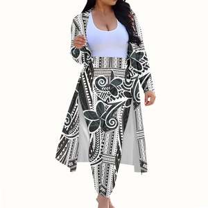 Más tamaño coordinado <span class=keywords><strong>Terno</strong></span> Conjuntos De <span class=keywords><strong>Mujer</strong></span> cárdigan y pantalones largos conjunto De 2 piezas Dropshipping ropa <span class=keywords><strong>Mujer</strong></span> playa Kimono - Product Image 2