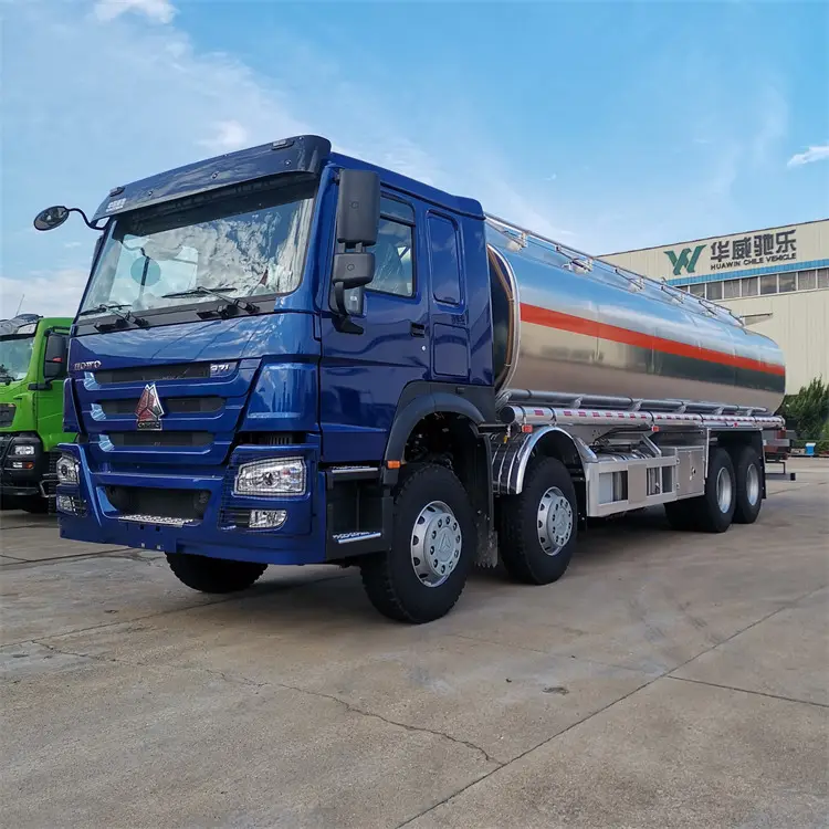 371hp Howo Sinotruk 6X4 8X4 Truk Tangki Gas 10000 45000 Liter Penyimpanan Tangki Minyak Bensin Diesel Bowser untuk Dispenser Bahan Bakar