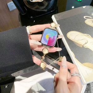 Correas de Reloj de Lujo Upro con Cuentas para Mujer, para Apple Watch Series 10 9 8 7, Correa para Smartwatch IWatch 44MM 42MM 45MM 49MM - Product Image 3